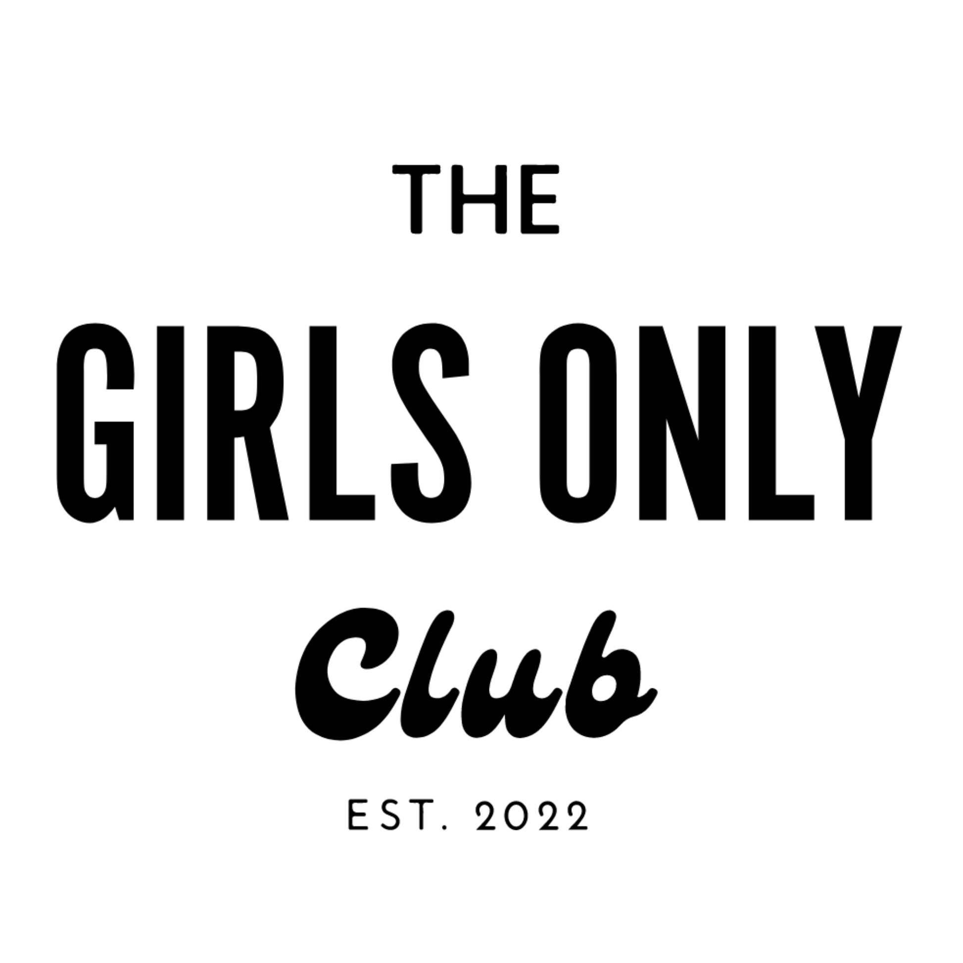 Garnuu Decorative Stickers The Girls Only Club - Die Cut Sticker