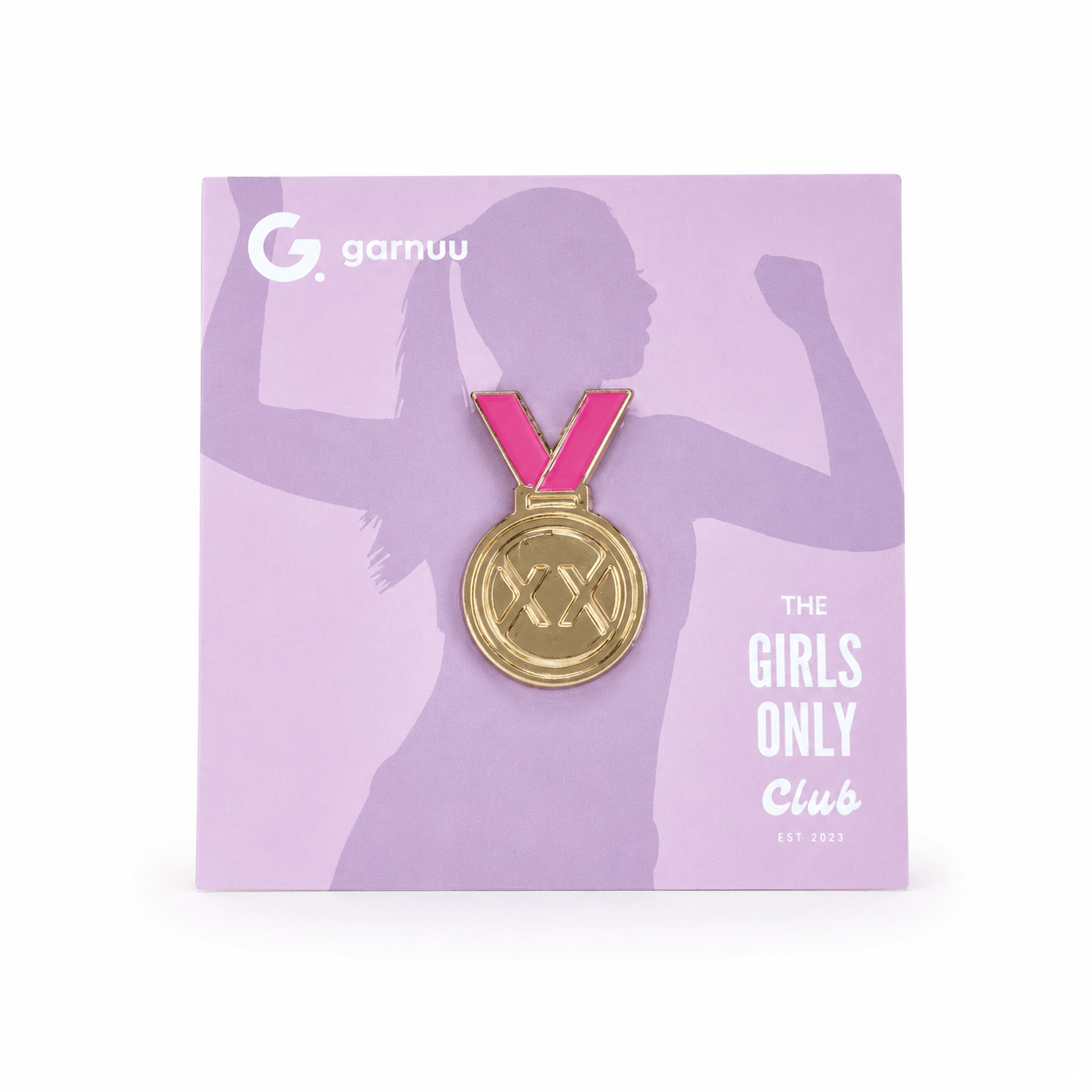 Garnuu XX Chromosome Gold Medal Enamel Pin